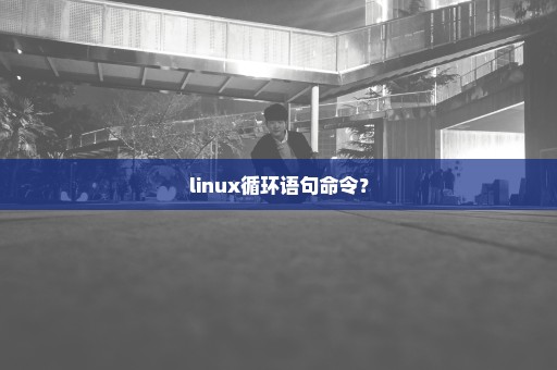 linux循环语句命令？