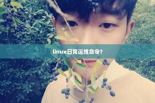 linux日常运维命令？