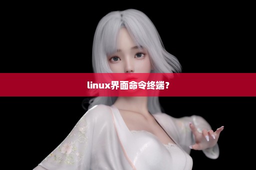 linux界面命令终端？