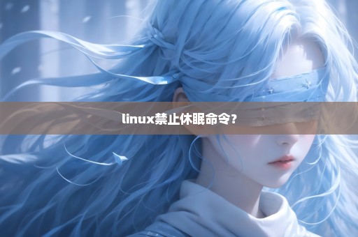 linux禁止休眠命令？
