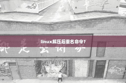 linux解压后重名命令？