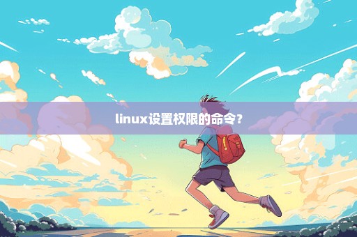 linux设置权限的命令？