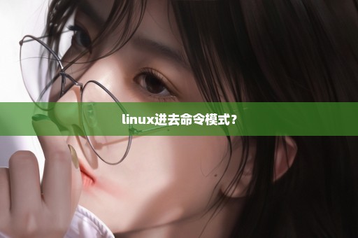 linux进去命令模式？