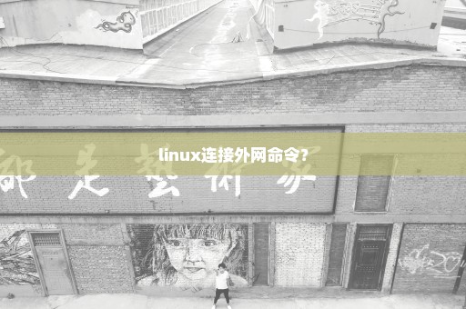 linux连接外网命令？