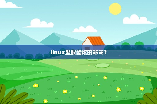 linux里很酷炫的命令？