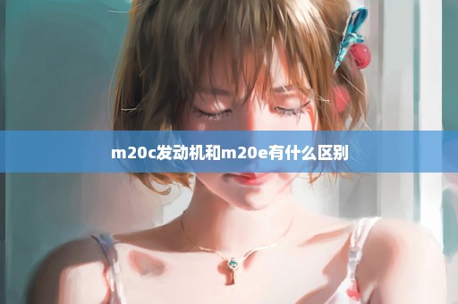 m20c发动机和m20e有什么区别