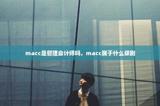 macc是管理会计师吗，macc属于什么级别