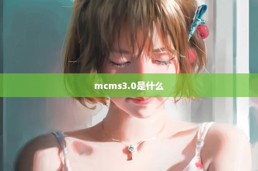 mcms3.0是什么