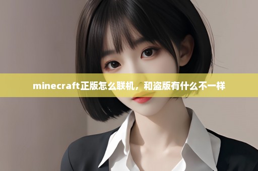 minecraft正版怎么联机，和盗版有什么不一样