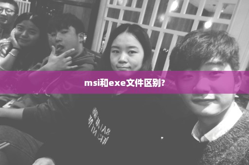 msi和exe文件区别?