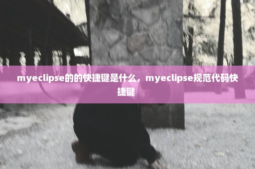 myeclipse的的快捷键是什么，myeclipse规范代码快捷键 