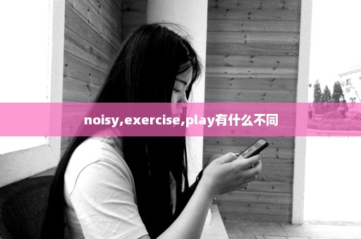 noisy,exercise,play有什么不同