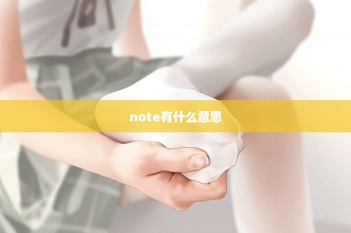 note有什么意思
