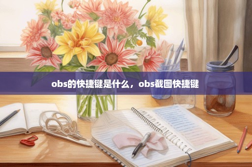 obs的快捷键是什么，obs截图快捷键 