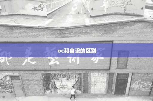 oc和自设的区别