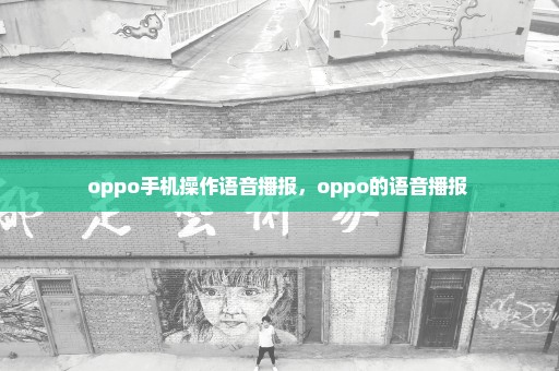 oppo手机操作语音播报，oppo的语音播报 