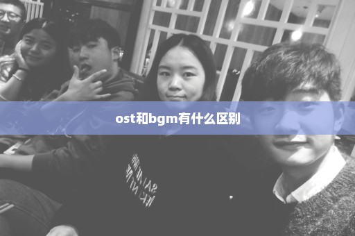 ost和bgm有什么区别