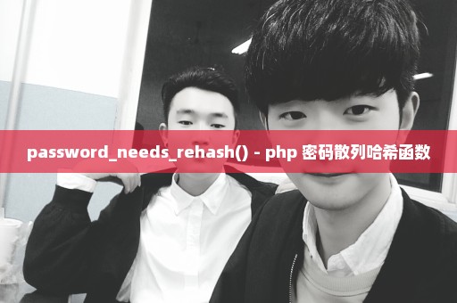 password_needs_rehash() - php 密码散列哈希函数