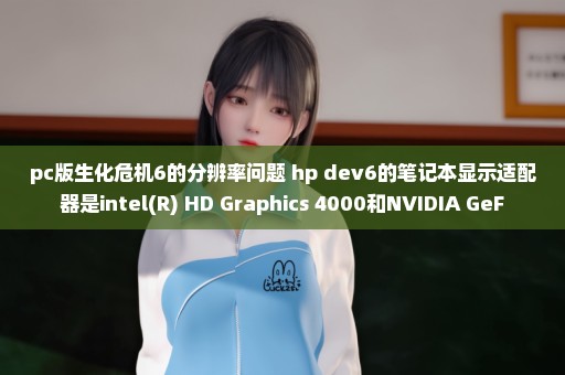pc版生化危机6的分辨率问题 hp dev6的笔记本显示适配器是intel(R) HD Graphics 4000和NVIDIA GeF