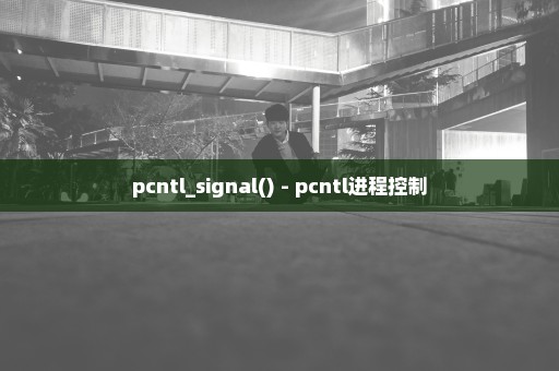 pcntl_signal() - pcntl进程控制