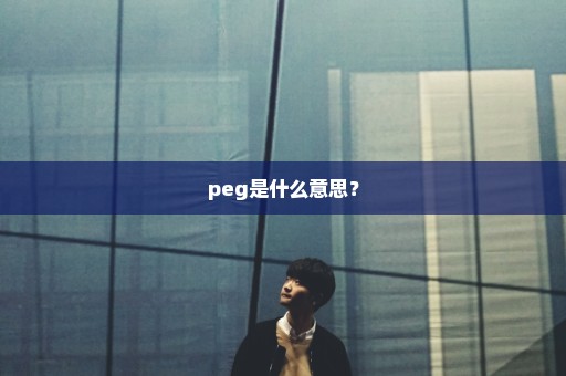 peg是什么意思？
