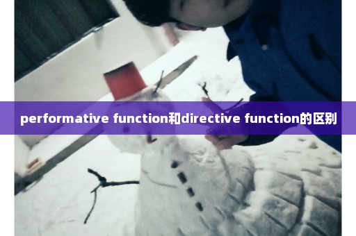 performative function和directive function的区别