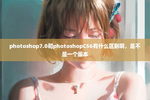 photoshop7.0和photoshopCS6有什么区别啊，是不是一个版本