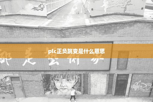 plc正负跳变是什么意思