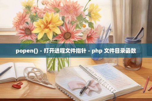 popen() - 打开进程文件指针 - php 文件目录函数