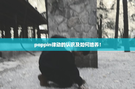 poppin律动的认识及如何培养！