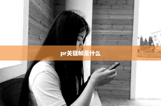 pr关键帧是什么
