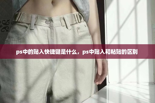 ps中的贴入快捷键是什么，ps中贴入和粘贴的区别 