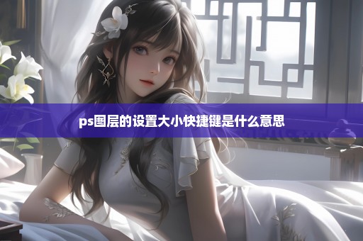 ps图层的设置大小快捷键是什么意思
