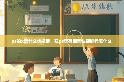 ps的x是什么快捷键，在ps里有哪些快捷键代表什么 