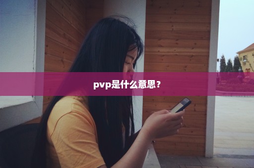 pvp是什么意思？