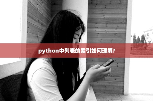 python中列表的索引如何理解?