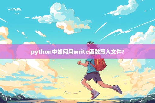 python中如何用write函数写入文件?