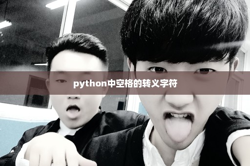 python中空格的转义字符
