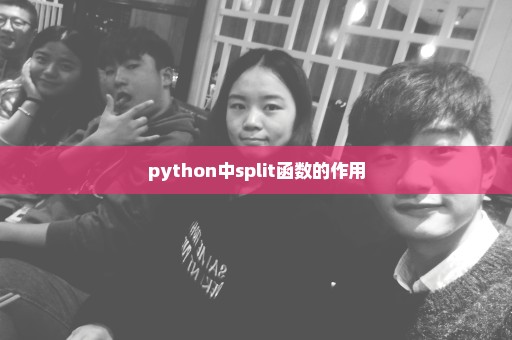 python中split函数的作用