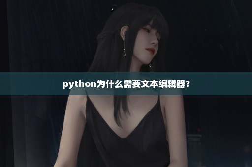python为什么需要文本编辑器？