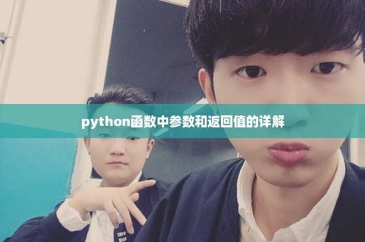 python函数中参数和返回值的详解