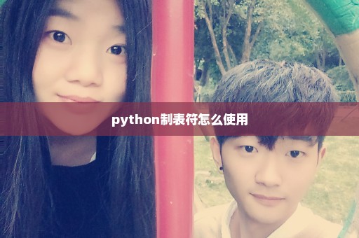 python制表符怎么使用