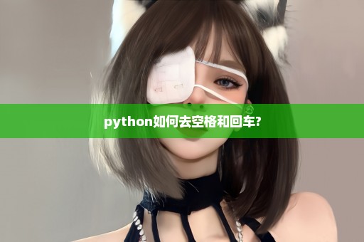 python如何去空格和回车?