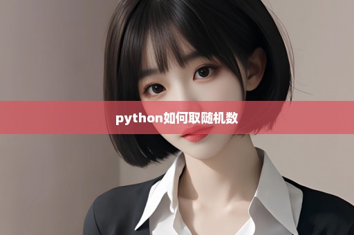 python如何取随机数