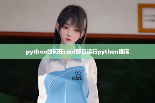python如何在cmd窗口运行python程序