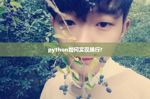 python如何实现换行?