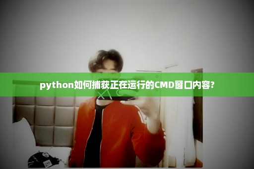 python如何捕获正在运行的CMD窗口内容?