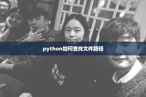 python如何查找文件路径