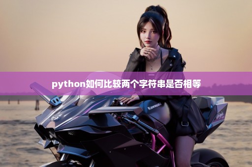 python如何比较两个字符串是否相等