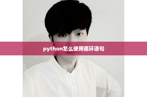 python怎么使用循环语句